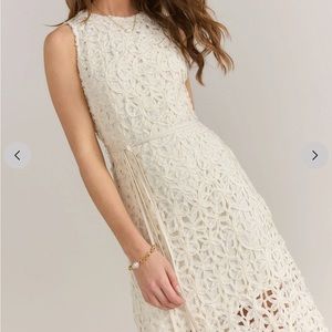 Lena Sleeveless Floral Texture Sheath Dress